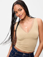 Old Navy Sleeveless Lace-Trim Top
