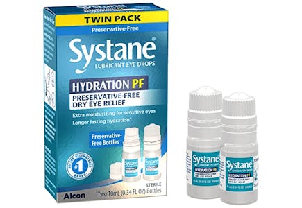 2 Systane Eye Drop Packs