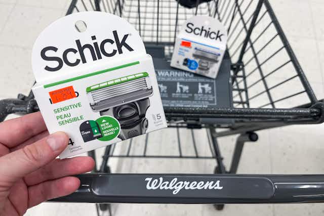88% Off Clearance Schick Razor Refills ⏤ $1.89 at Walgreens card image