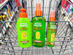 garnier hair care items in walgreens cart