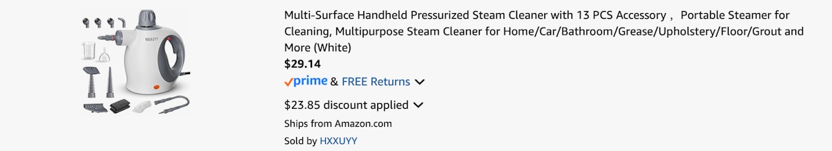Amazon Multi-Surface Handheld Steam Cleaner 2025