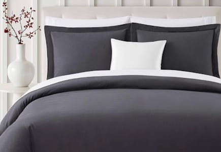 Bibb Home Flannel Duvet Cover Set