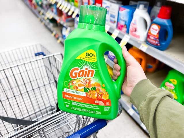 Gain Laundry Detergent, $4.49 at Walgreens ($0.07 per Load) card image