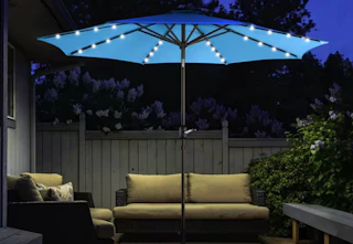 home depot solar led patio umbrella