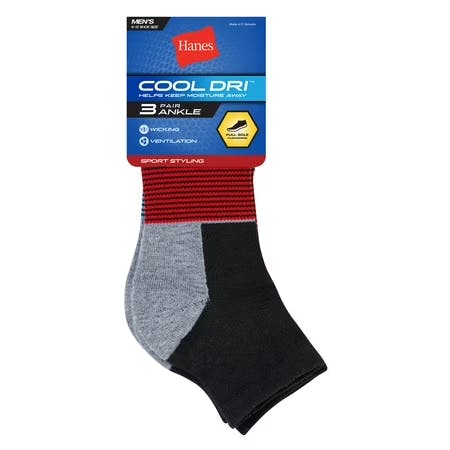 Hanes Men's Ankle Socks