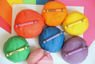 Crayon Play dough