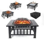 Wood-Burning Fire Pit Table