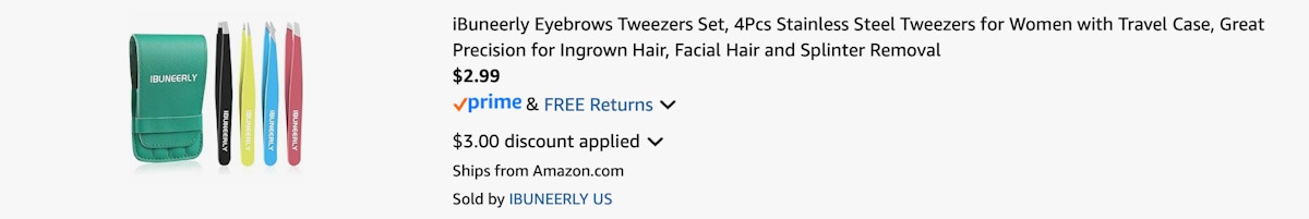 Amazon Tweezers Set 2025