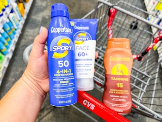 cvs coppertone sunscreen spray face and tanning lotion6010