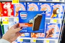 hand holding nestle ice cream sandwiches