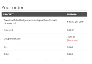 bounty creative cake design receipt