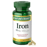 2 Nature's Bounty Iron Tablet Bottles