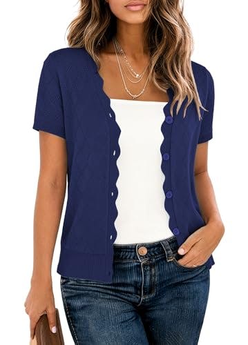 Women's Short Sleeve Cardigan