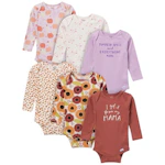 Gerber Long Sleeve Onesies 6-Pack