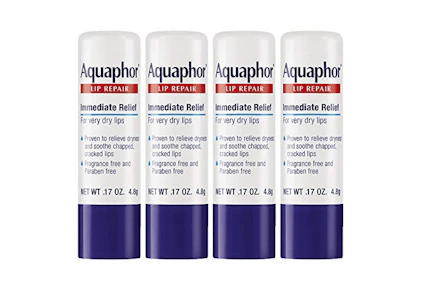 Aquaphor Lip Repair Stick 4-Pack