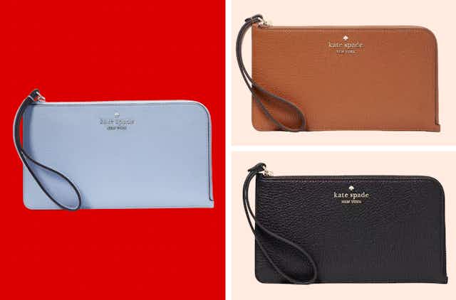 $45 Leather Wristlets at Kate Spade Outlet card image
