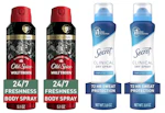 2 Secret + 2 Old Spice Sprays