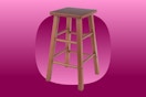 wood counter stool