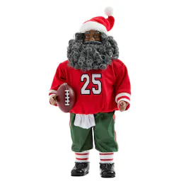 Football Christmas Santa Figurine