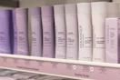 keranique shampoo and conditioner on a shelf