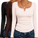 Ekouaer Women's Long Sleeve 3-Pack