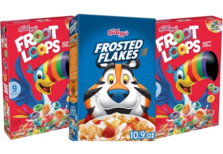 2 Fruit Loops + 1 Frosted Flakes