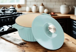 Martha Stewart Enameled Cast Iron Dutch Oven, Only $33 at The Home Depot card image
