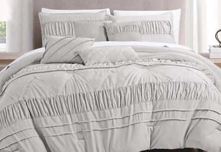 7-Piece Gray Comforter Set