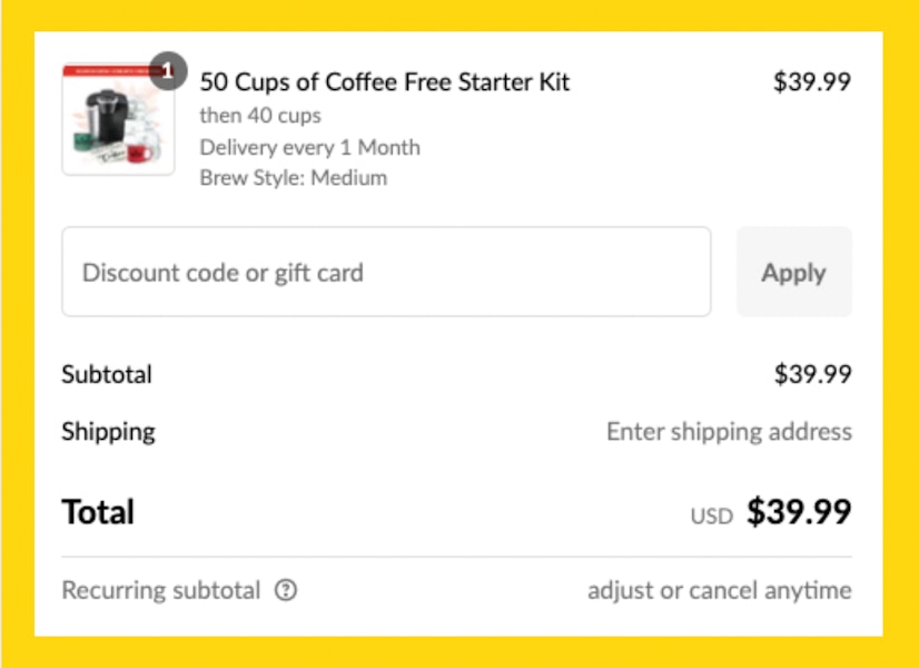 Tayst Starter Kit Bundle Cart Image