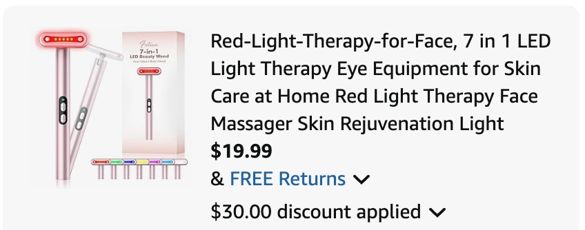 therapy wand Amazon receipt