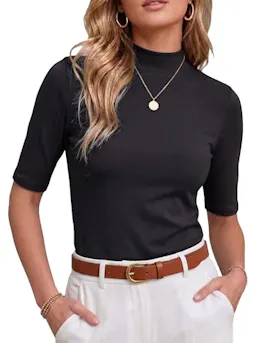 Women's Mock Neck Top