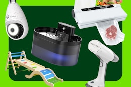 Amazon's Top Promo Code Deals: $50 Pikler Triangle, $12 Security Camera, and More card image