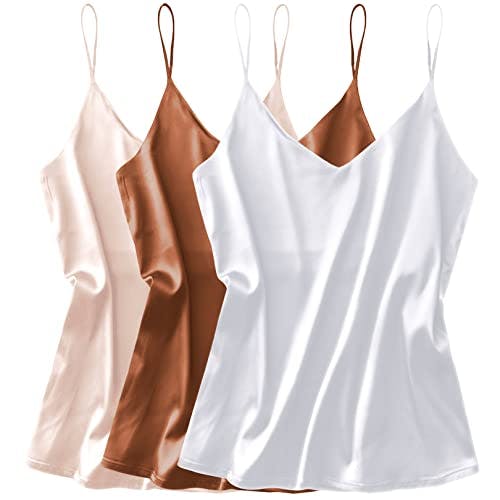 Women's Satin Tank Top 3-Pack