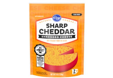 3 Kroger Cheese Bags