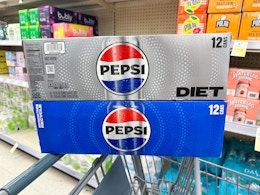 Pepsi and Mountain Dew Soda 12-Packs Are Buy 2 Get 2 Free at Walgreens card image