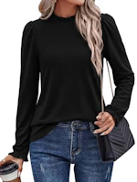 KIRUNDO Women's Long Sleeve Blouse