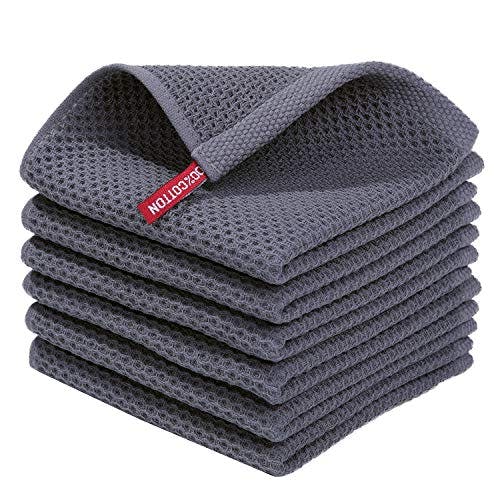 Waffle Weave Dish Cloths 6-Pack