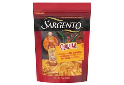 2 Sargento Shredded Cheese Bags