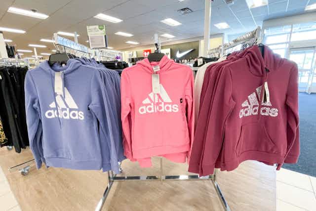 Adidas Kids' Fleece Hoodie and Jogger Sets, $26 at Kohl's card image