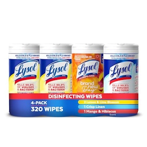Lysol Disinfecting Wipes 4-Pack