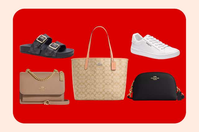 Coach Outlet Sale: $26 Wristlet, $84 Sneakers, $55 Leather Bags, and More card image