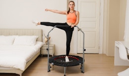 Mini Fitness Trampoline, Just $50 on Amazon (Reg. $150) card image