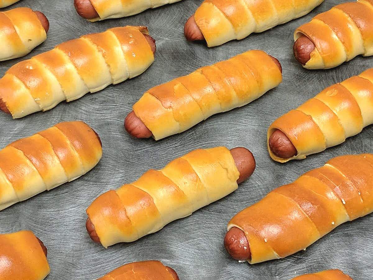 Some pretzel dogs from Philly Pretzel Factory