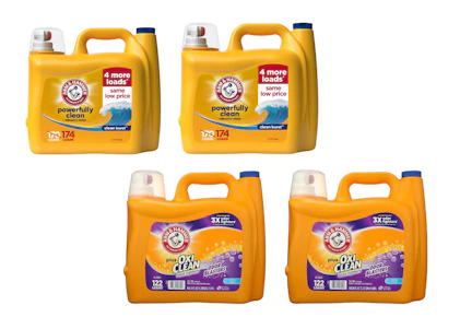 4 Arm & Hammer Laundry Detergents