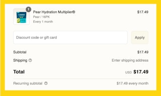 Liquid I.V. Cart Image