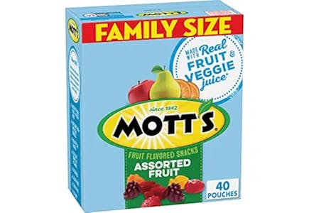5 Mott's Fruit Snack Boxes