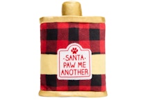 Merry Makings Holiday Flask Plush Dog Toy