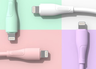 colorful iPhone chargers 