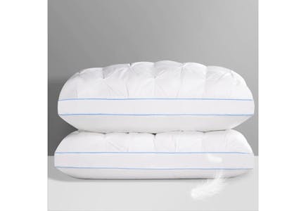 Goose Feather Pillows Set