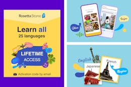 Rosetta Stone Subscription, Starting at $80 at Groupon (Reg. $144+) card image